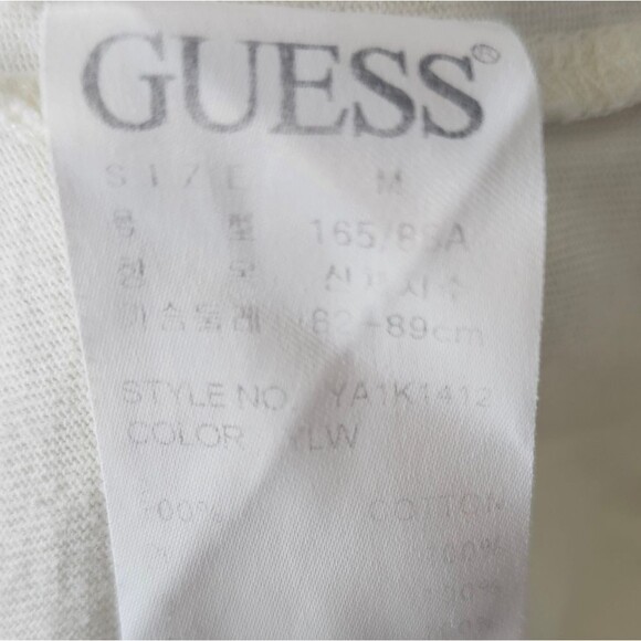 Guess Vintage 100% Cotton Zip-Up Hoodie Jacket Women’s M Butter Yellow Y2K Style - Picture 7 of 13